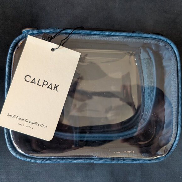 Calpak - Clear Cosmetic Case - Small - Deep Sea - Picture 1 of 7
